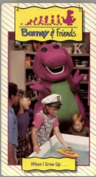 Barney And Friends When I Grow Up Vhs 1993 Vintage Rare