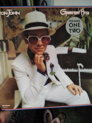 Elton John - Greatest Hits Volumes One And Two - 2 Lp Set Vinyl Record (rare)