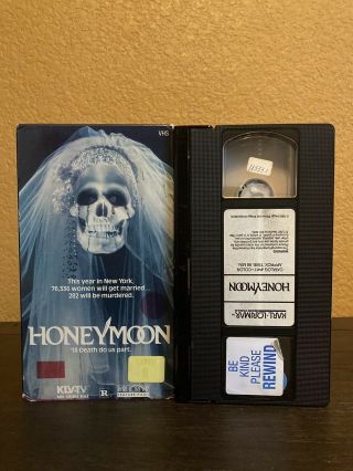 Honeymoon Vhs Horror Cult 80s Rare Slasher Gore Old School Ny