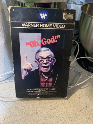 Oh,  God (vhs,  1979 Wci Home Video) Rare Big Box - 1977 Warner Bros Movie
