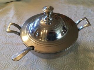 Pewtarex Soup Tureen,  Lid And Ladel