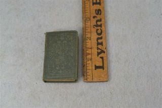 Antique Book Miniature 1 X 2 In Dew Drops 1857 Bible Verse Each Day For 1 Year