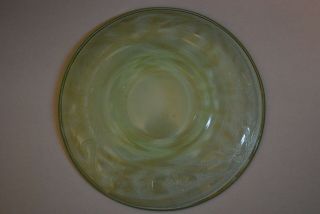 Green Depression Glass ' Hazel - Atlas ' Cloverleaf Pattern Tea Cup and Saucer 3