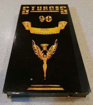 Sturgis 90 Rare Oop Vhs Not On Dvd 1990 Motorcycle Rally Bikers 50th Annivers