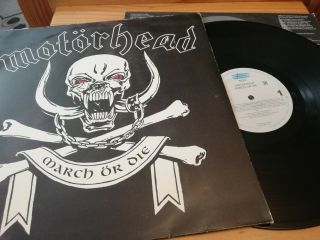 Motorhead - March Or Die - Vinyl Lp Record - 1st Press - Epic/ Wtg - Rare