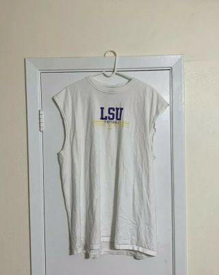 Nike Lsu Tigers Football T - Shirt Size Xl - Team Issue Practice - Rare - Champions