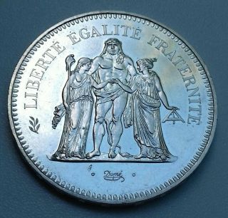 50 Francs Hercule 1980 Argent/silver Rare