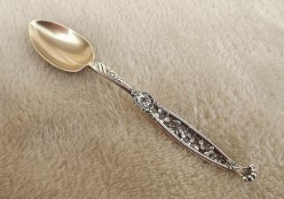 1885 No.  1 By Whiting 4 1/8 " Sterling Demitasse Spoon No Mono