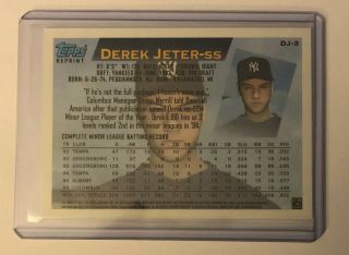 2017 Topps Derek Jeter Future Stars Insert ' d 3/10 Only one on eBay Rare 2