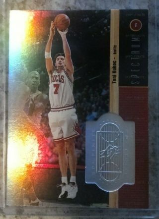 Toni Kukoc 1998 - 99 Spx Finite Spectrum 86 Rare 184/350 Chicago Bulls