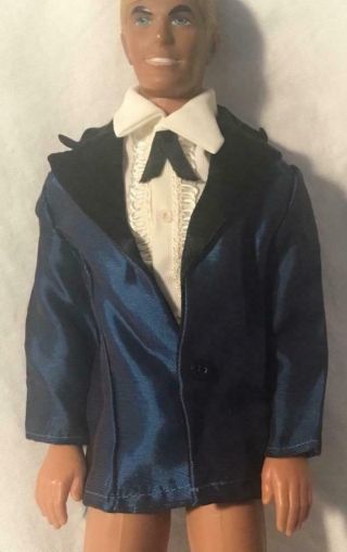 Vintage 1972 Barbie Doll Ken Fashion Midnight Blues Jacket Shirt Outfit 1719
