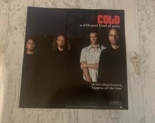 12x12 Rare Cold Band Promo Poster A Different Kind Of Pain