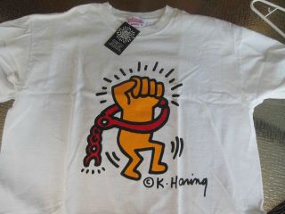 KEITH HARING T - shirt (XL) Tibetan Freedom Concert 2003 (rare) Pop Shop NYC 2