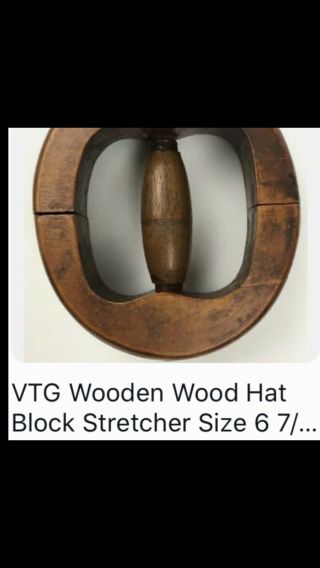 Antique Wooden Hat Block/stretcher