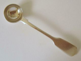 A William Iv Heavy Sterling Silver Salt Spoon London 1831 William Eaton 17 Grams