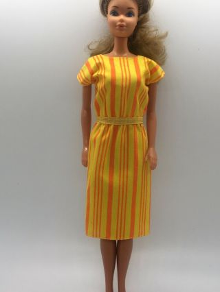 Barbie Bargain Fashions Outfit Clothes 3444 Striped Dress Rare Variation