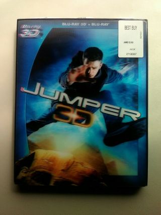 Jumper 3d Blu - Ray 3d W 1st Pressing Rare Lenticular Slipcover Doug Liman Direct