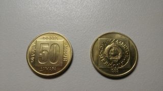 Yugoslavia,  50 Dinara 1989 - Key Date,  Rare Unc