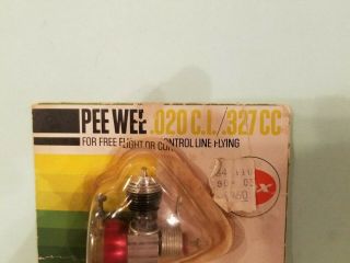 NOS Vintage COX PEE WEE.  020 C.  I.  /.  327CC 100 Rare in package 2