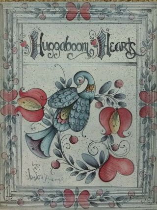Huggaboom Hearts By Josonja Folk Art Stroke Designs Tole Painting Book Rare Vtg.