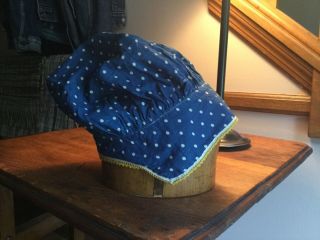2 Early 1900’s Sun Bonnets,  1 Antique Blue Calico,  1 Pink Both For One Money