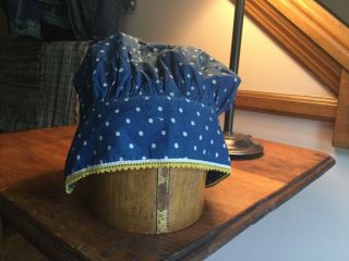 2 Early 1900’s Sun Bonnets,  1 Antique Blue Calico,  1 Pink BOTH FOR ONE MONEY 2