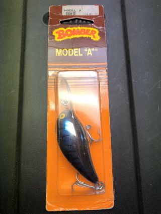 Vintage Bomber Lures Blue Tiger Model A Older Rare Nip Fishing 1/2oz