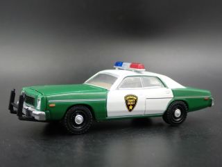 1975 75 Plymouth Fury Chickasaw County Sheriff Rare 1:64 Scale Diecast Model Car