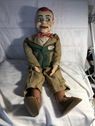 Rare Vintage 1950s Jerry Mahoney Ventriloquist Dummy Puppet Doll Paul Winchell