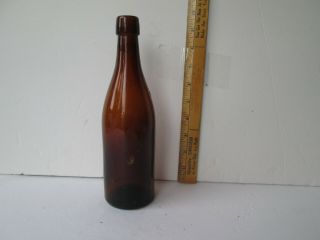 Antique York Pa.  Amber Blobtop Beer Bottle Pictures Lge.  Eagle&barrel York Brewi
