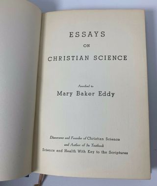 Essays On Christian Science Ascribed To Mary Baker Eddy - Rare & Vintage