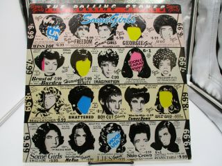 The Rolling Stones Some Girls Lp Coc 39108 Rare Orig Die - Cut Cover Vg,  C Vg/vg,