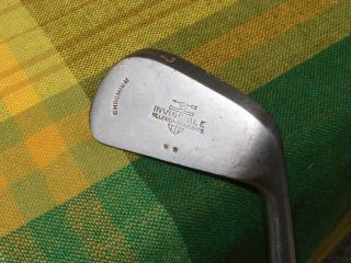Antique Hickory Wood Shaft Golf Club Hillerich & Bradsby Invincible 7 Iron Vg