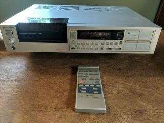 Rare Silver Technics Sl - P8 Cd Player 1984.  Remote.  Pitch Control.  Parts Only