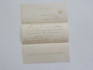 Civil War Document 1863 25th Indiana 16th Corps Memphis Tennessee Letter Antique