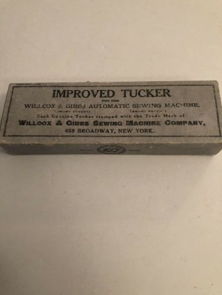 Vintage Willcox & Gibbs Improved Tucker Old Stock