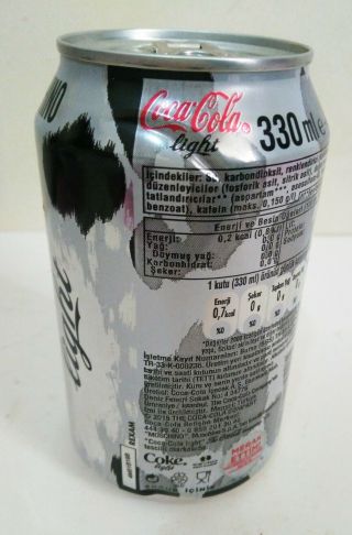 Turkey Rare Coca Cola Moschino Bottom Opened Empty 330 mL Can 191 3