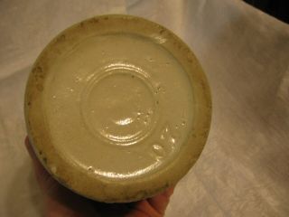 1892 ? antique stoneware crock pickle jar with bail wire top by The Weir no2 3