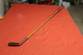 Abercrombie & Fitch Co Vintage Golf Club Mid Iron With Wooden Shaft Antique Ny