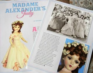 Rare History Article - Antique Madame Alexander Judy Garland Portrait Doll