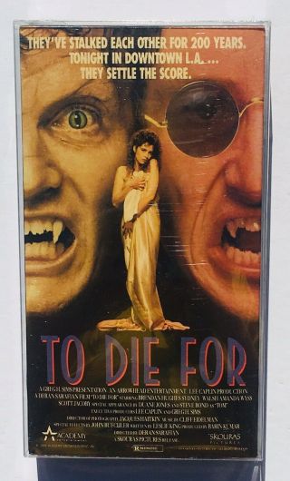 To Die For (1989) Vhs Rare Vampire Cult Horror Tape Brendan Hughes Vgc Htf Cib