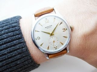 Rare Vintage Swiss Monitor Sport Wristwatch From 1950 