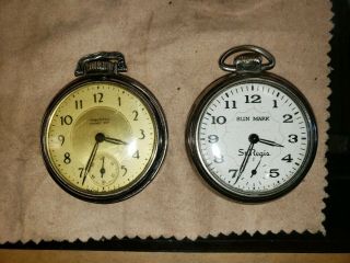 Two Vintage Pocket Watches Both Running L@@k