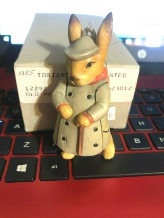 Vintage Rare Toriart Old Mr Rabbit F Warne Ornament Hand Made Italy 