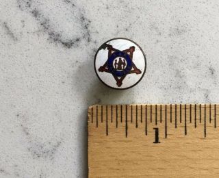 Antique Gar Civil War Veterans Enamel Lapel Pin