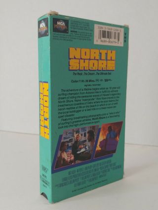 North Shore VHS 1987 80 ' s Surfing movie surf skate RARE oop 2