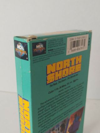North Shore VHS 1987 80 ' s Surfing movie surf skate RARE oop 3