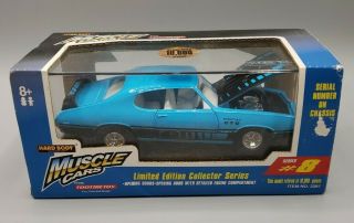 Rare Tootsie Toy Hard Body Muscle Car 1969 Pontiac Gto Judge.  1:32 Blue - Blk Lmt