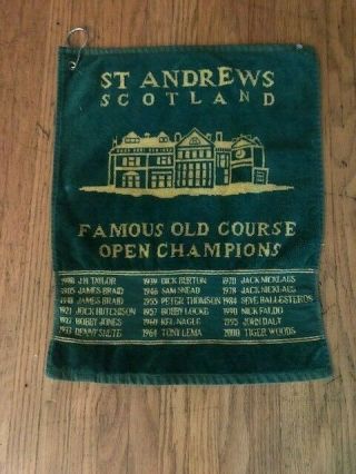 St.  Andrews Old Course Golf Bag Towel,  Rare Find