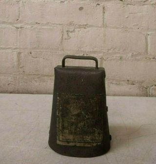 Antique Hand Forged Sargent & Co.  No.  7 Kentucky Cow Bell Haven Ct.  U.  S.  A.